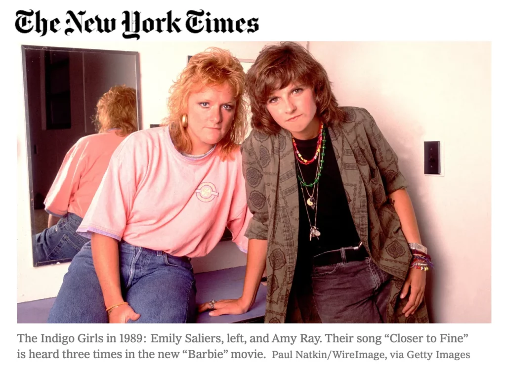 Indigo Girls New York Times photo
